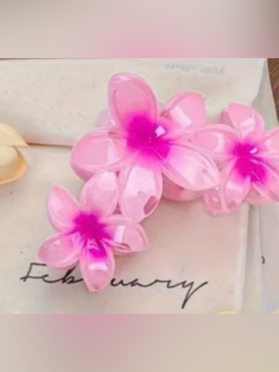 Motique Accessories - Pink & Hot Pink Hair Clip, New, Large
